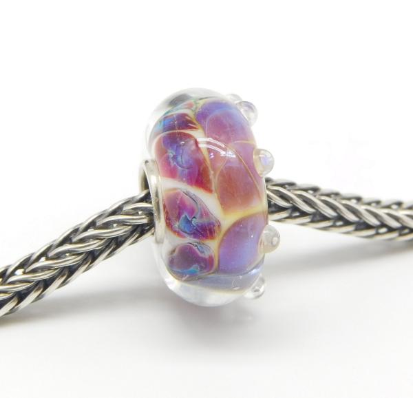Violet Peacock - Elfbeads Glas - Originalfoto - Kopie